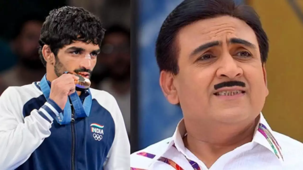 Taarak Mehta Ka Ooltah Chashmah's Dilip Joshi Channels His Inner Jethalal, Gifts Jalebi-Fafda to Olympic Winner Aman Sehrawat